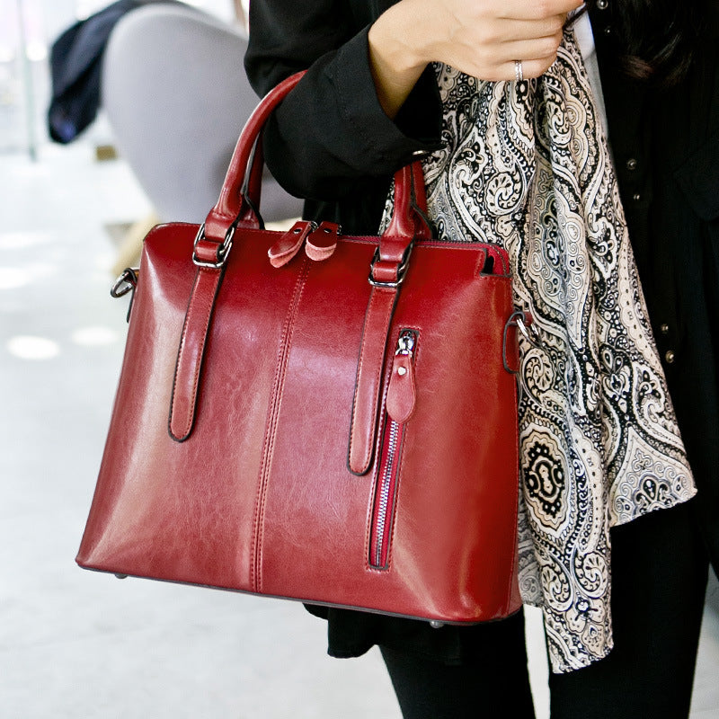 Sleek Red Everyday Wrist Purse